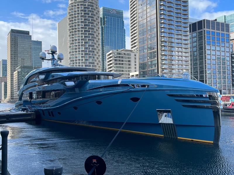 Safety concerns raised by Van Ameyde McAuslands follow the seizure of the US$38M Phi (pictured) and other mega yachts photo copyright Van Ameyde McAuslands taken at  and featuring the Power boat class