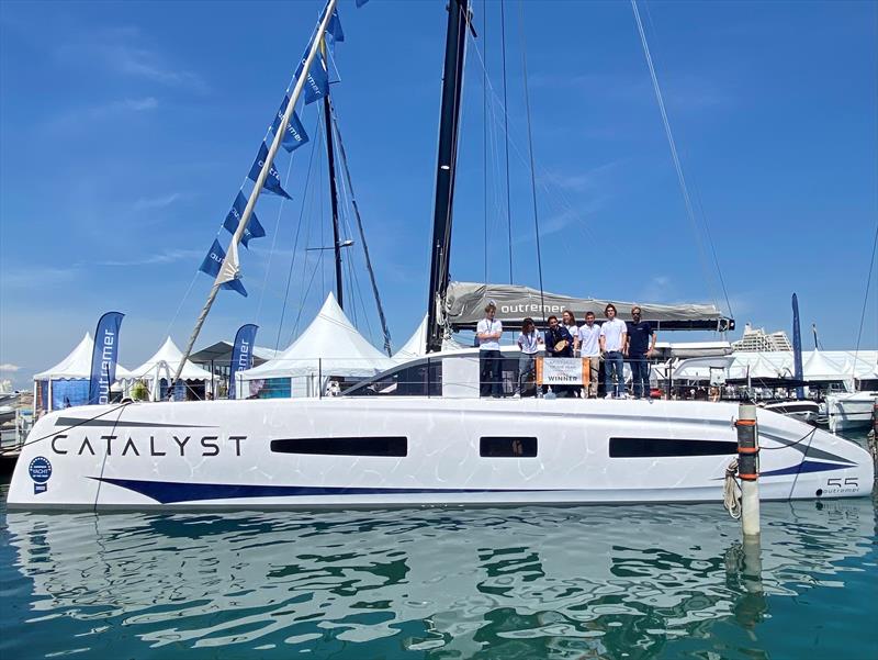 Catalyst, an Outremer 55, awarded Multihull of the Year at the International Multihull Show 2022 photo copyright Marie Lapierre taken at  and featuring the Power boat class