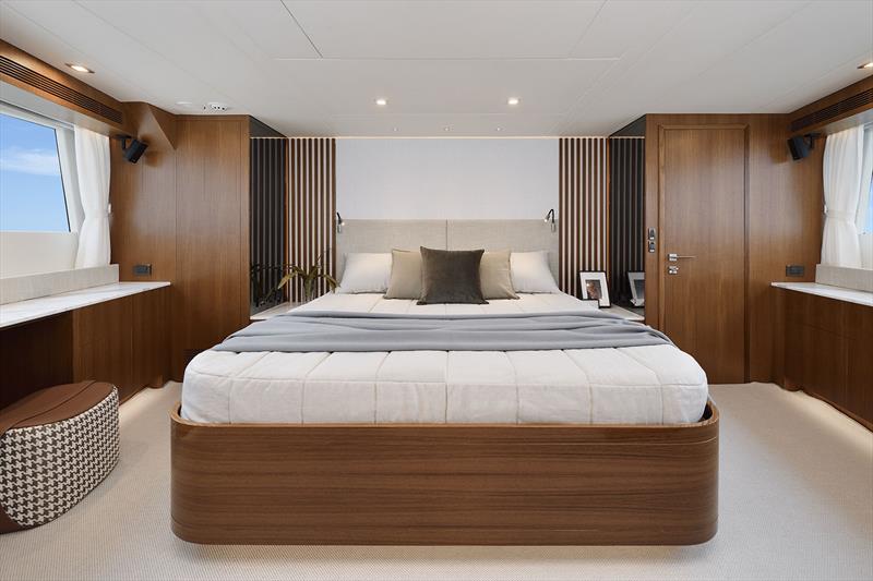 Horizon FD75 - Master Stateroom photo copyright Horizon Yachts taken at  and featuring the Power boat class