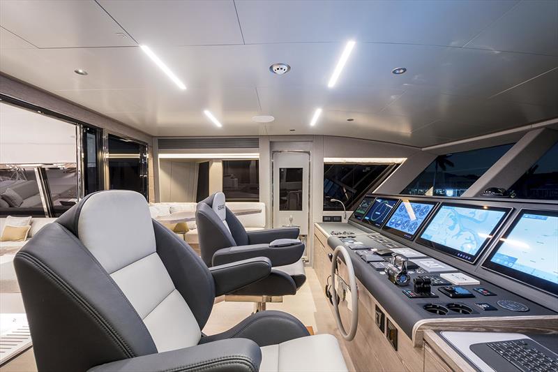 FD102 Hull 23 - pilot house photo copyright Horizon Yachts taken at  and featuring the Power boat class