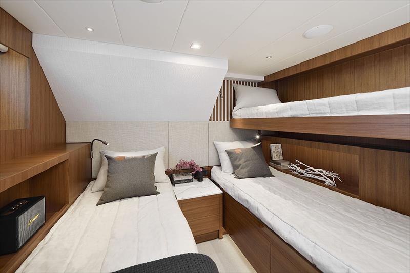 Horizon FD75 Port Guest Stateroom photo copyright Horizon Yachts taken at  and featuring the Power boat class