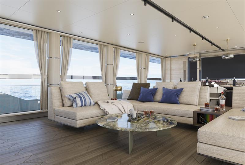 T500 Tethys explorer superyacht - Main saloon photo copyright Tankoa Yachts taken at  and featuring the Power boat class