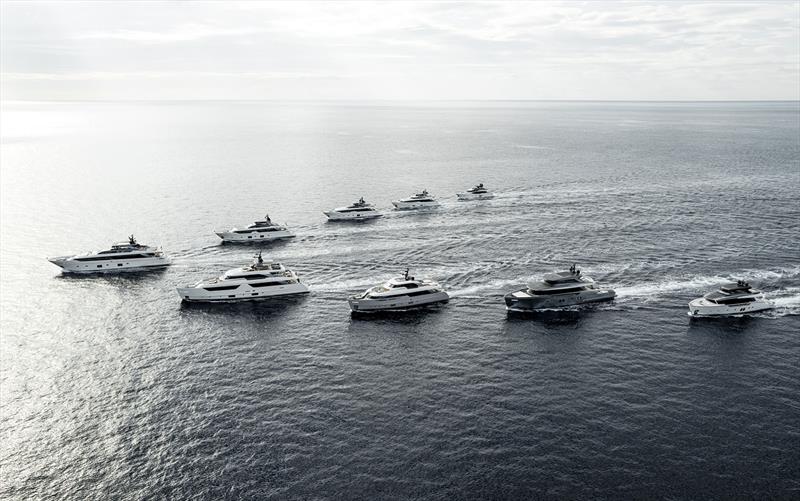 Sanlorenzo fleet photo copyright Guillaume Plisson taken at  and featuring the Power boat class