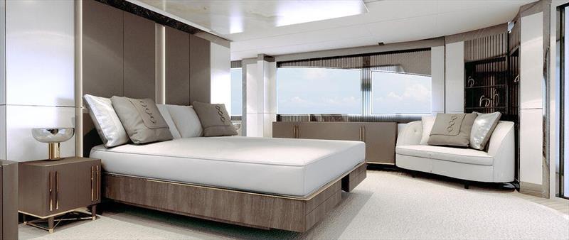 Mirage 401 cabin rendering photo copyright Yachting Partners International taken at  and featuring the Power boat class