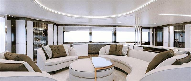 Mirage 401 saloon - rendering photo copyright Yachting Partners International taken at  and featuring the Power boat class