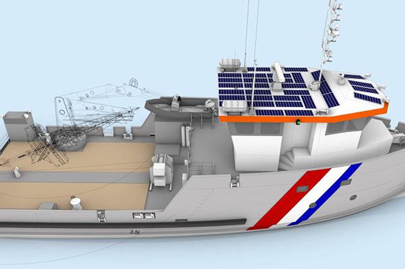 Danfoss' Editron division to power hybrid-electric buoy-laying vessel for French government's marine department photo copyright Danfoss taken at  and featuring the Power boat class