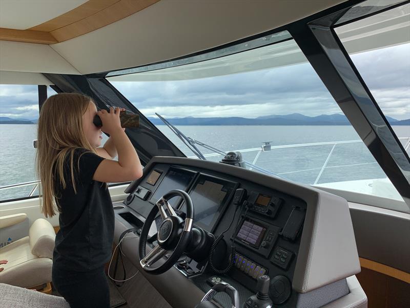The Holts find the 545 SUV design perfect to capture 360-degree views of the natural beauty to be found everywhere in Alaska photo copyright Riviera Australia taken at  and featuring the Power boat class