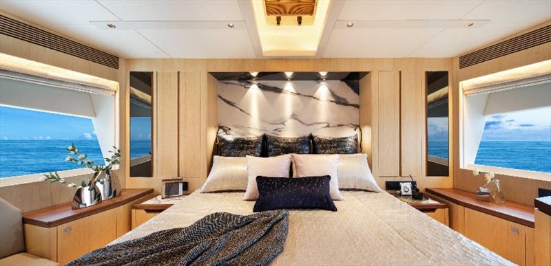 Horizon FD80 - Master Stateroom photo copyright Horizon Yachts taken at  and featuring the Power boat class