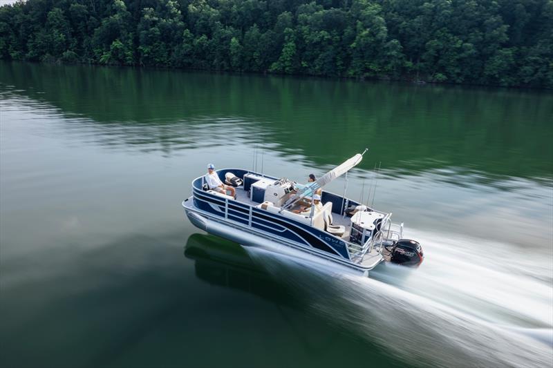 Lowe Boats launches new 2023 SF Pontoon Series photo copyright Lowe Boats taken at  and featuring the Power boat class