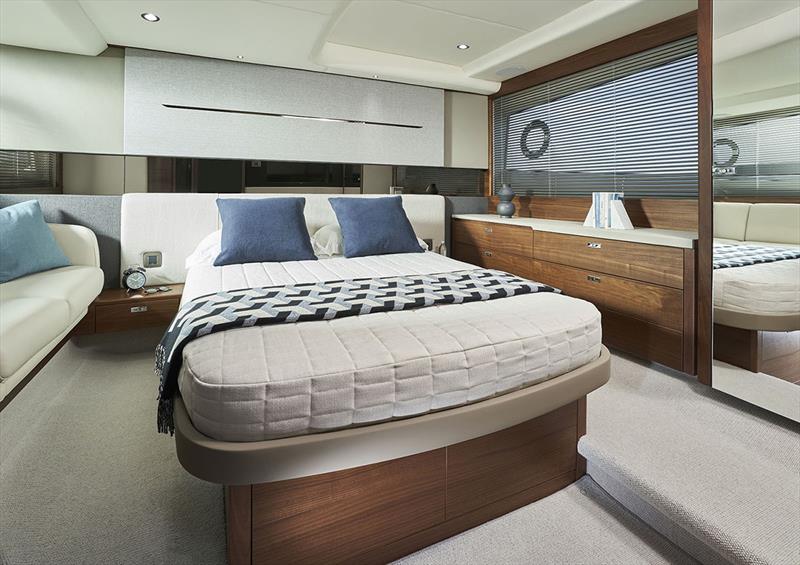 V50 Owner's Stateroom photo copyright Princess Yachts taken at  and featuring the Power boat class