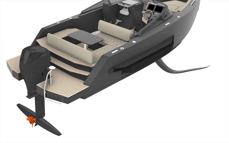 First electric amphibious boat the Iguana Foiler photo copyright Iguana Yachts taken at  and featuring the Power boat class