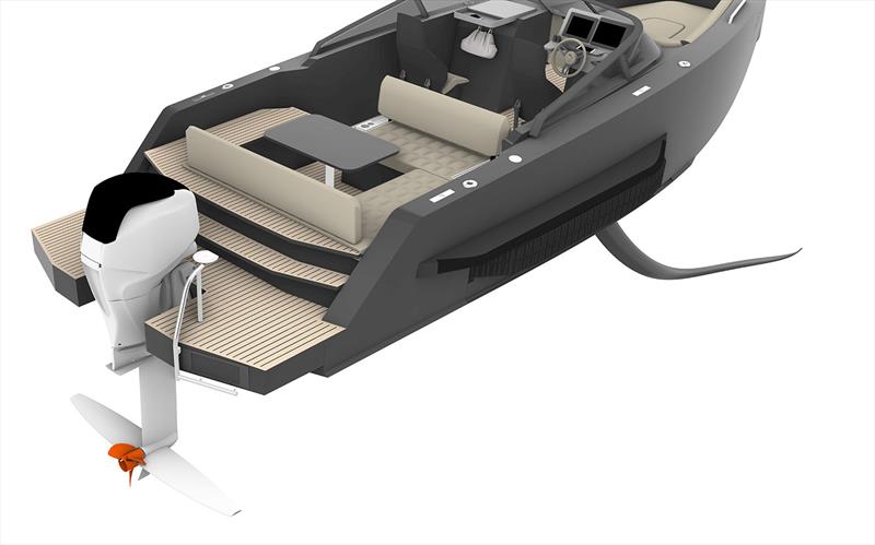 First electric amphibious boat the Iguana Foiler photo copyright Iguana Yachts taken at  and featuring the Power boat class