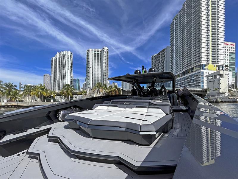 The Italian Sea Group delivered the first Tecnomar for Lamborghini 63 in Miami photo copyright The Italian Sea Group taken at  and featuring the Power boat class