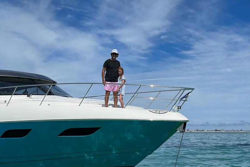 The family was especially grateful for Argyle's gyro stabiliser, particularly when finding the right anchorage took a bit of time - photo © Riviera Australia