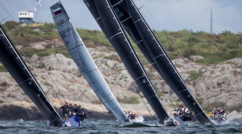 The first day of fleet racing at the RC44 Marstrand Cup photo copyright Pedro Martinez / Martinez Studio taken at  and featuring the RC44 class