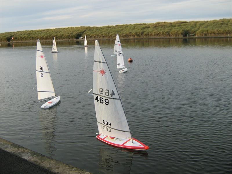 RC Lasers Autumn Series at Fleetwood day 3 photo copyright Tony Wilson taken at Fleetwood Model Yacht Club and featuring the RC Laser class