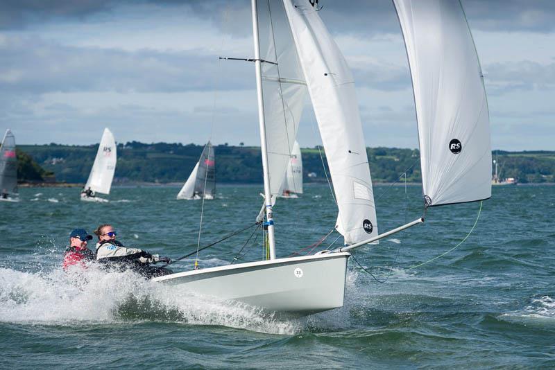 Marty O'Leary and Rachel Williamson during the RS200 Irish National Championship at Cork Dinghy Fest 2017 photo copyright Robert Bateman taken at Royal Cork Yacht Club and featuring the RS200 class