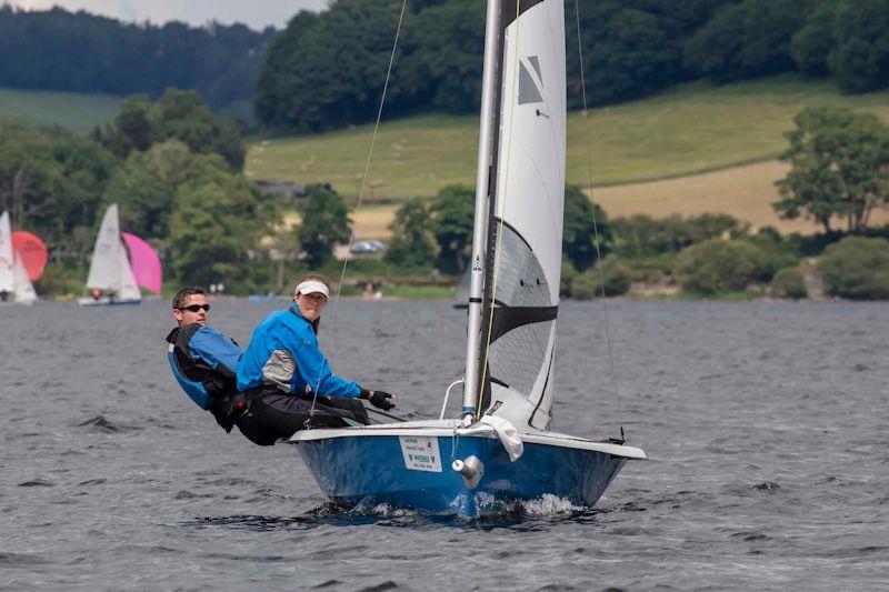 A welcome return to the 400 for Richard and Heather Marsh - Lord Birkett Memorial Trophy at Ullswater photo copyright Tim Olin / www.olinphoto.co.uk taken at Ullswater Yacht Club and featuring the RS400 class
