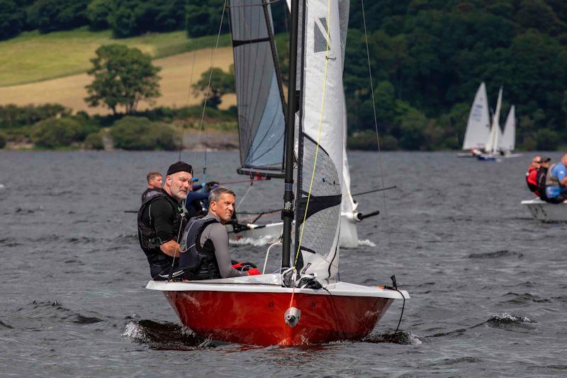 Barrie Thornton and Nick Hunt showing great concentration and boat speed - Lord Birkett Memorial Trophy at Ullswater photo copyright Tim Olin / www.olinphoto.co.uk taken at Ullswater Yacht Club and featuring the RS400 class