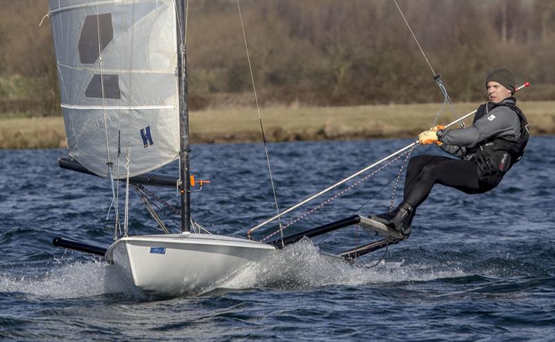 Jamie Mawson finishes 3rd in the Notts County Cooler photo copyright David Eberlin taken at Notts County Sailing Club and featuring the RS600 class