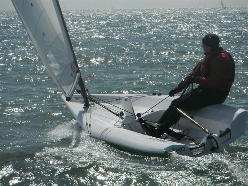 Paul Harris during the RS Aero Open at Downs SC photo copyright Downs SC taken at Downs Sailing Club and featuring the  class