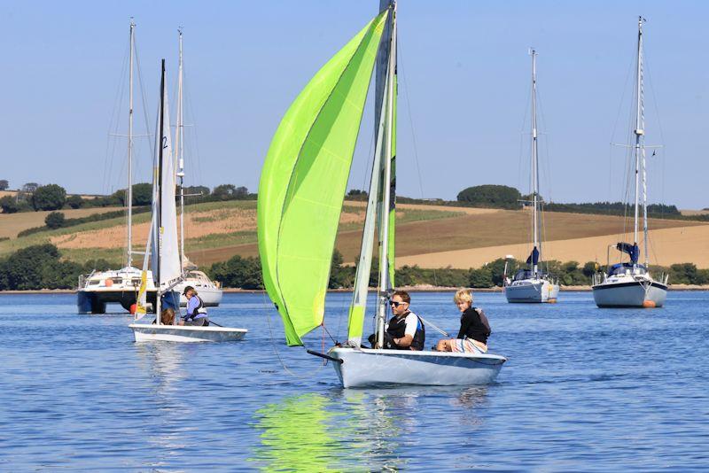 Salcombe Gin Yacht Club Regatta photo copyright Lucy Burn taken at Salcombe Yacht Club and featuring the RS Feva class