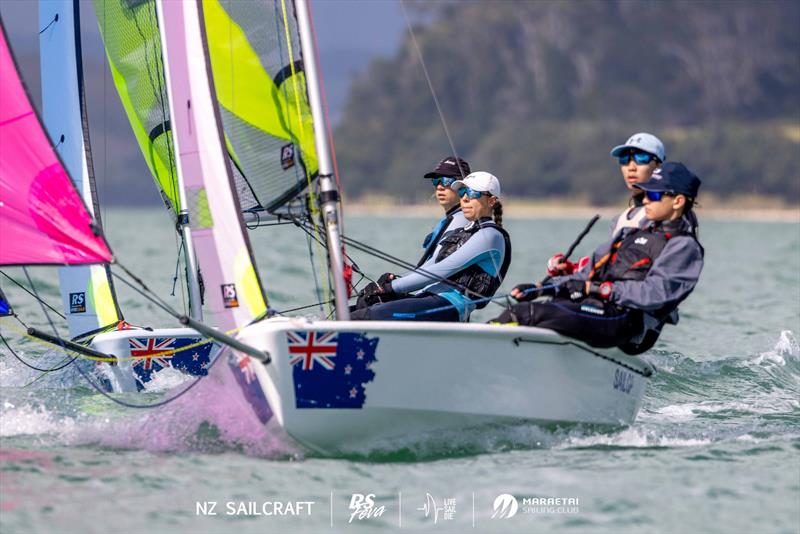 New Zealand RS Feva Nationals - Day 2 - April 14, 2024 -0 Maraetai Sailing Club photo copyright Suellen Hurling taken at  and featuring the RS Feva class
