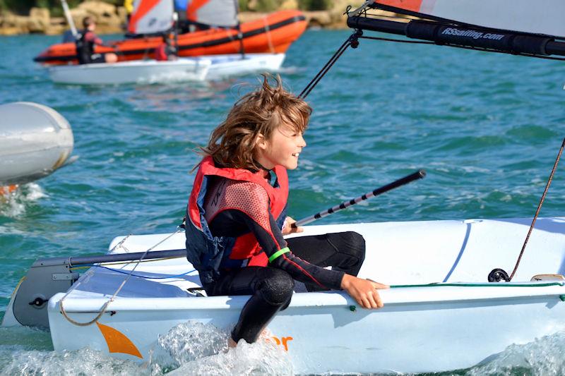 IW Youth and Junior Dinghy Championship Round 2 at Gurnard photo copyright Jenny Preston taken at Gurnard Sailing Club and featuring the RS Tera class