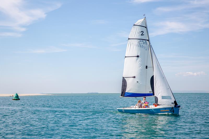 Sailing in Studland Bay photo copyright Emily Whiting taken at  and featuring the RS Venture class
