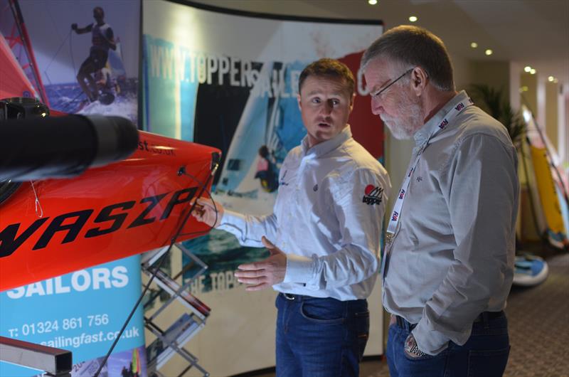 Duncan at the RYA Conference with a WASZP photo copyright Sailingfast taken at  and featuring the  class