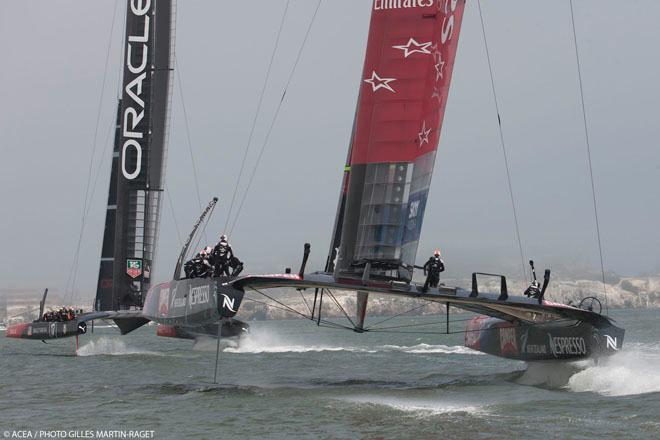 08/09/2013 - San Francisco (USA,CA) - 34th America’s Cup - Final Match - Race Day 2 © ACEA - Photo Gilles Martin-Raget http://photo.americascup.com/
