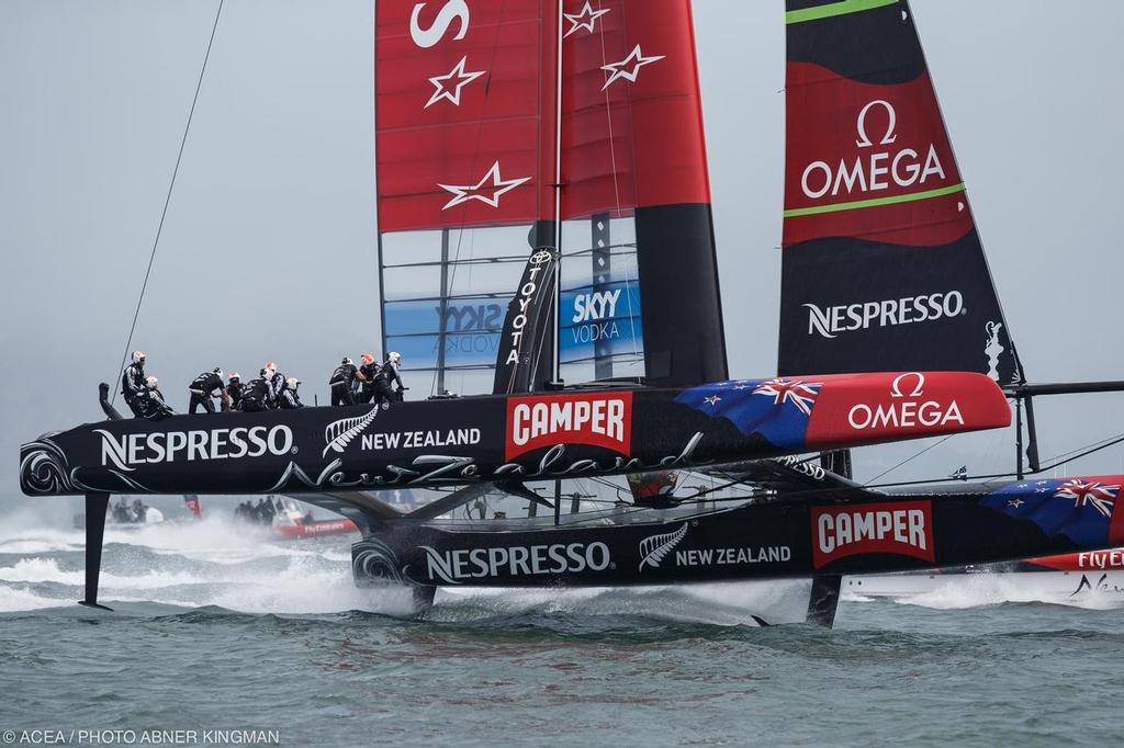 Emirates Team NZ, Louis Vuitton Cup Final Day 2 photo copyright ACEA / Photo Abner Kingman http://photo.americascup.com taken at  and featuring the  class