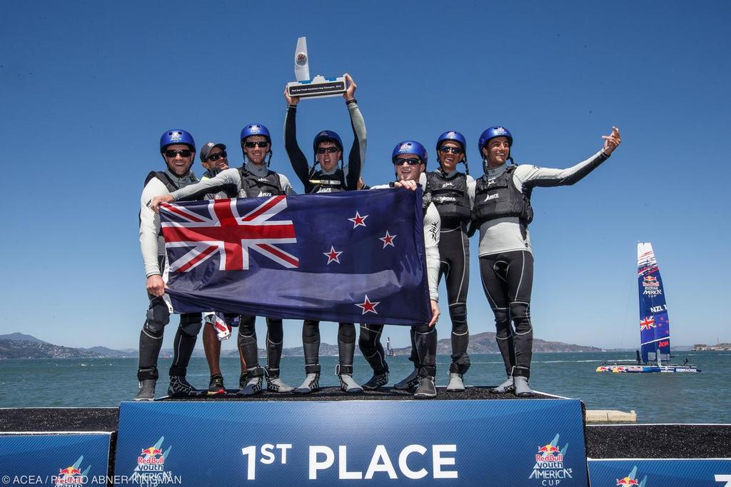 Peter Burling and crew - winners - Final day of the Red Bull Youth America&rsquo;s Cup photo copyright ACEA / Photo Abner Kingman http://photo.americascup.com taken at  and featuring the  class