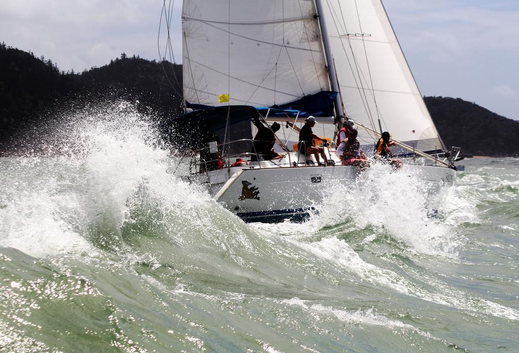 Falcon in spray - the last day of SeaLInk Magnetic Island Race Week 2013 photo copyright  SW taken at  and featuring the  class