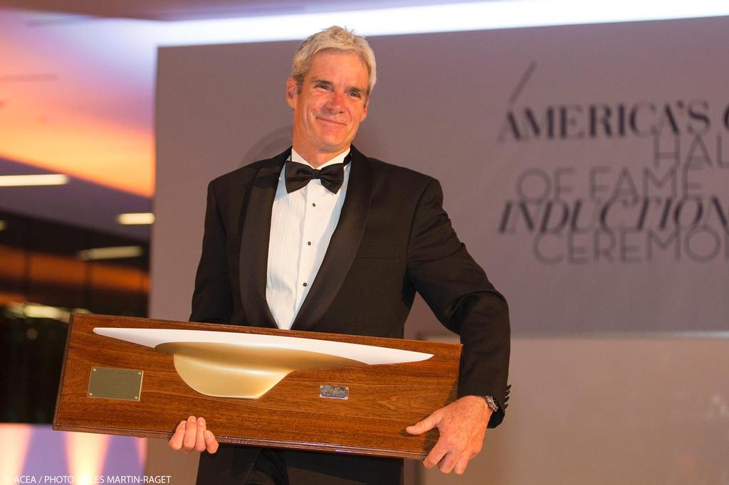 America’s Cup Hall of Fame - Grant Simmer pictured at the time of his admission in August 2013. photo copyright ACEA - Photo Gilles Martin-Raget http://photo.americascup.com/ taken at  and featuring the  class