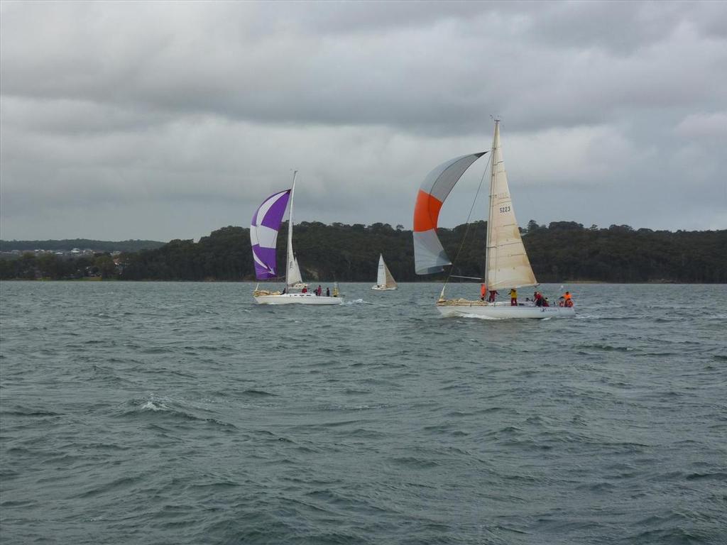 Match racing in the NS38's - Northshore Nationals at Lake Macquarie photo copyright Rod Mackay taken at  and featuring the  class