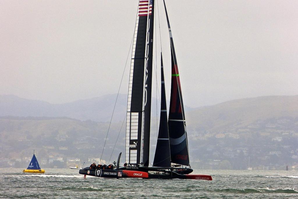 Code Zero, Oracle Team USA - ``Defender Trials``  August 8, 2013 photo copyright John Navas  taken at  and featuring the  class
