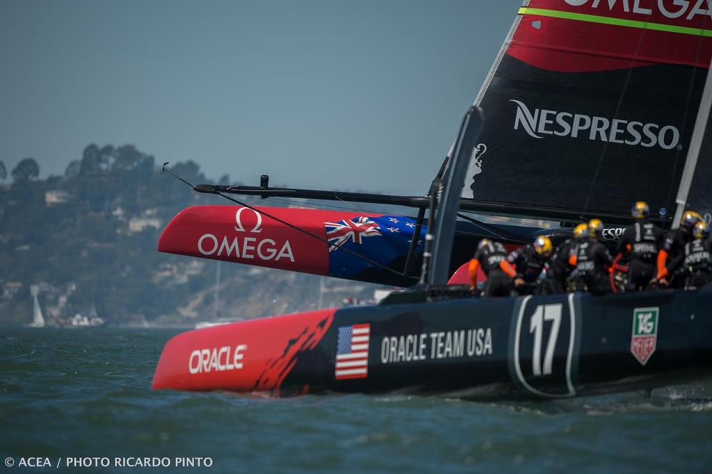 34th America’s Cup - Race day 1; Oracle Team USA vs. Emirates Team New Zealand © ACEA / Ricardo Pinto http://photo.americascup.com/