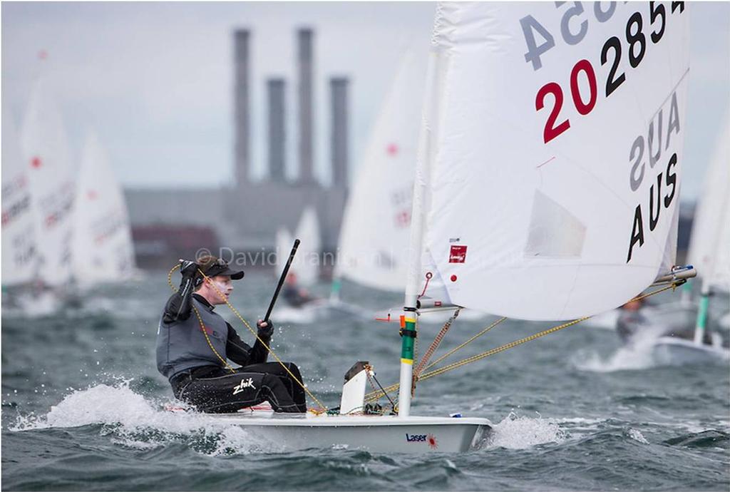 Tristan Brown at the 2013 Laser Radial Men's World Championship - Photo David Branigan-Oceansport photo copyright SW taken at  and featuring the  class