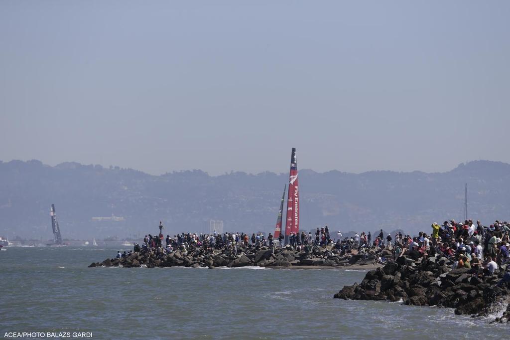07/09/2013 - San Francisco (USA,CA) - 34th America's Cup - Oracle vs ETNZ; Day 1 Racing photo copyright  ACEA / Photo Balazs Gardi http://www.americascup.com/ taken at  and featuring the  class