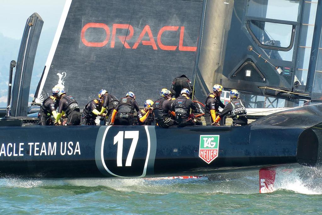 navas 2013-08-27 12-29-28 p1010803 - Oracle Team USA training on 27 August, 2013 photo copyright John Navas  taken at  and featuring the  class