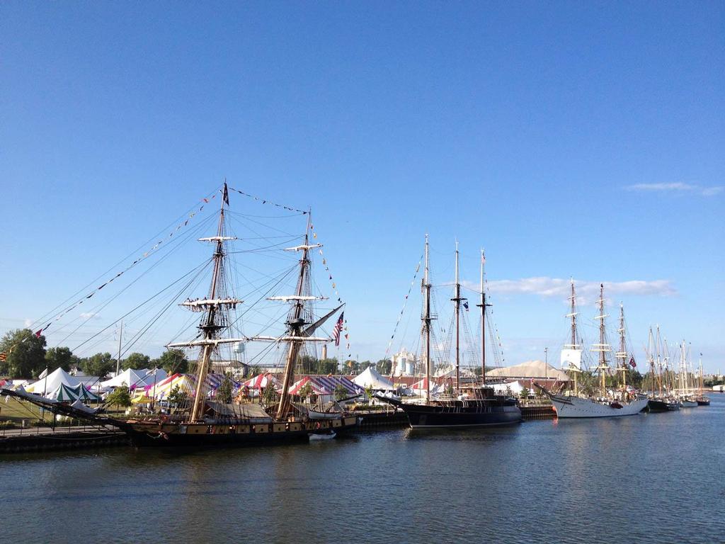 Tall Ships lined up in Green Bay photo copyright  Tall Ships America http://www.tallshipsamerica.org/ taken at  and featuring the  class