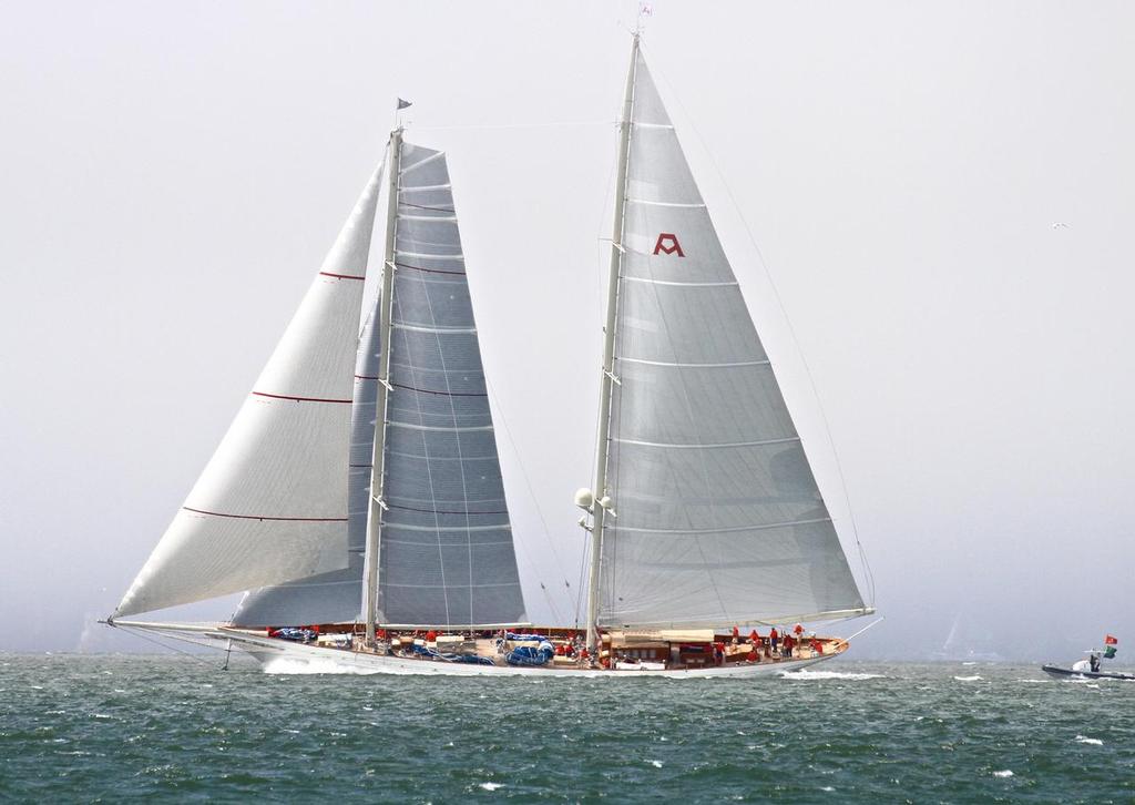 Superyachts racing on San Francisco Bay, Day 1 photo copyright Richard Gladwell www.photosport.co.nz taken at  and featuring the  class