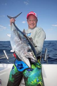 If you use the right terminal tackle, Tuna like this model will be no problem. photo copyright Jarrod Day taken at  and featuring the  class