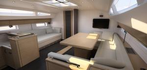 The Andrew Winch designed interior of the Jeanneau 64 photo copyright Jeanneau Media taken at  and featuring the  class