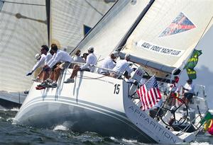 Ken Colburn’s team on Apparition at the 2011 New York Yacht Club Invitational Cup presented by Rolex photo copyright  Rolex/ Kurt Arrigo http://www.regattanews.com taken at  and featuring the  class