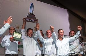 ENFANT TERRIBLE (ITA) crew, winner of the Rolex Farr 40 Worlds 2013 - 2013 Rolex Farr 40 World Championship photo copyright  Rolex/Daniel Forster http://www.regattanews.com taken at  and featuring the  class