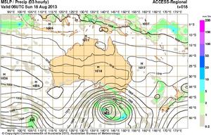 Forecast chart for 4pm today - Audi Hamilton Island Race Week 2013 photo copyright SW taken at  and featuring the  class