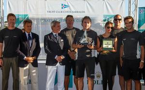Final prize giving at YCCS Piazza Azzurra - AEGIR, Sail n: GBR 22N, Nation: GBR, Owner/Charterer: Brian Benjamin, Model: carbon ocean 82 - Maxi Yacht Rolex Cup 2013 photo copyright  Rolex / Carlo Borlenghi http://www.carloborlenghi.net taken at  and featuring the  class