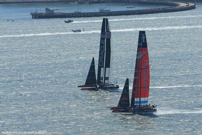 14/09/2013 - San Francisco (USA,CA) - 34th America’s Cup - ORACLE Team USA vs Emirates Team New Zealand, Race Day 5 © ACEA - Photo Gilles Martin-Raget http://photo.americascup.com/